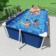 。游泳池家用帆布大型移动支架游泳池免充气家庭折叠鱼池院子别墅