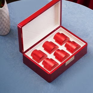 高档烤漆盒小罐茶包装盒空礼盒，红茶岩茶绿茶，通用6罐茶叶礼盒空盒