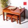 花梨木长桌餐桌实木新中式茶桌饭桌客厅茶几榫卯书法桌红木长条桌