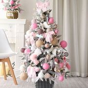 圣诞树粉色灰色90/120/150韩式豪华加密圣诞树圣诞节装饰套装