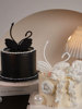 214情人节蛋糕装饰情侣，款软胶黑白天鹅，摆件创意告白唯美女神插件