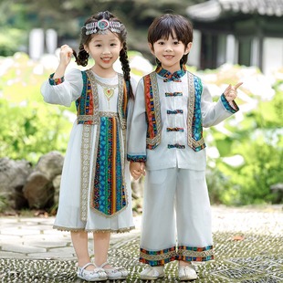 广西儿童少数民族服装，三月三壮族男女童苗族，异西域风情唐装演出服