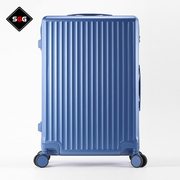 SGG蓝色加厚硬箱行李箱拉杆箱万向轮女20寸旅行箱学生24密码皮箱