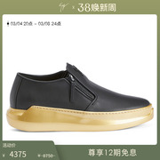 Giuseppe Zanotti GZ男士FW23秋冬厚底轻便一脚蹬懒人鞋乐福鞋