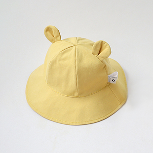婴儿童帽子春秋季薄款1-2一3岁幼儿男宝宝女童夏季防晒遮阳渔夫帽