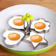 加厚厨房不锈钢煎蛋小工具 家用荷包蛋创意DIY圆形心形煎蛋模具