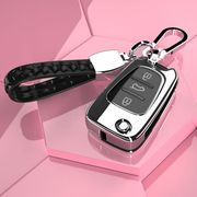 适用KIA智跑钥匙套K5壳k2高档扣折叠遥控改装钥匙包秀尔车内装饰