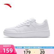 安踏男鞋板鞋，男2024小白鞋夏季白色透气休闲运动鞋子