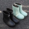 上海申申雨鞋女士成人，时尚韩版短筒防水雨靴，防滑耐磨工作水鞋