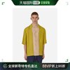香港直邮潮奢 Dries Van Noten 男士拼接短袖芥末黄衬衫