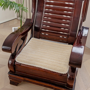 毛绒纯色实木沙发垫坐垫红木椅垫子防滑可洗沙发垫办公室坐垫