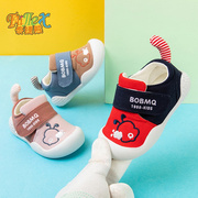 宝宝学步鞋春秋季0-1-2岁男女童婴幼儿软底防滑儿童，包头布鞋