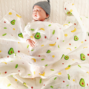 婴儿纱布包巾夏季薄款抱被初生宝宝包裹包被夏天小被子盖毯