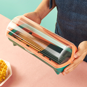 筷子收纳盒家用沥水餐具笼筷子盒带盖防尘厨房筷子筒筷子篓