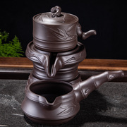 紫砂石磨全自动出水茶壶功夫茶具创意单壶茶艺懒人石磨单个配件