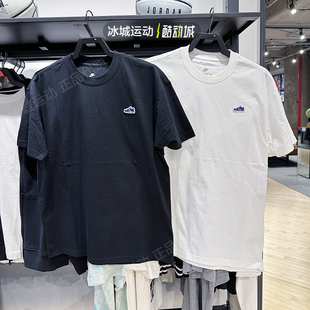 Nike/耐克2024年男夏圆领纯棉透气休闲运动短袖T恤FV3752-100-010