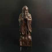 越南沉香木雕孔子雕像，人物摆件孔夫子像家居客厅装饰木质工艺品