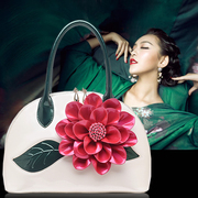 女包 手提包2024  斜跨小包韩版时尚甜美花朵单肩斜挎贝壳包