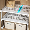 柜子分层架宽可伸缩收纳置物架衣柜隔断分层隔板家用橱柜收纳神器