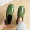 雨鞋低帮男士水鞋雨靴耐磨防滑防水加绒套鞋男劳保浅口绿色胶鞋