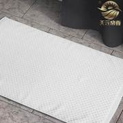 酒店宾馆专用 地巾 纯白色全棉纯棉防滑吸水卫生间浴室踩脚垫地垫