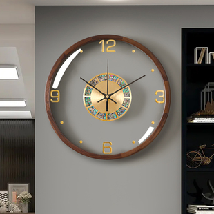 大气创意轻奢挂钟现代简约客厅家用免打孔钟表2022挂墙表时钟