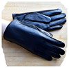 2022秋冬男式羊皮真皮手套加暖修手皮质同细腻柔软舒适黑色