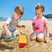 Hape沙滩玩具套装儿童玩沙戏水挖沙工具铲子水壶沙滩游戏玩雪神器