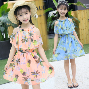 童装女童2023夏装雪纺吊带，儿童连衣裙女孩，韩版公主裙秋季裙子