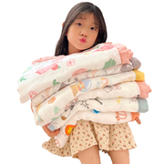 宝宝纱布盖毯夏季竹纤维婴儿被子薄巾儿童空调被夏凉被幼儿园毯子