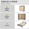 折叠床午休单人床实木，床板1.2米简易双人铁架，家用小床硬板加固1米