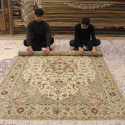 真丝地毯 手工羊毛地毯印度手工地毯抽象图案地毯南阳手工地毯