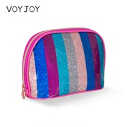 voyjoy防水化妆包女彩色，便携手拿包收纳袋，旅行洗漱包浴兜精美