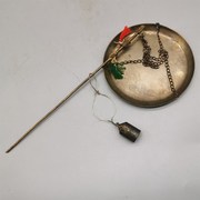 古玩铜器收藏仿古黄铜克秤中药小铜秤摆件老物件影视道具