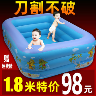 加大特厚儿童充气游泳池，家用婴幼儿宝宝戏，水池超大号成人浴缸加高