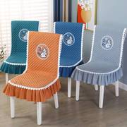 餐椅一体垫靠背垫连体椅子套罩四季通用猫餐厅凳子垫椅子垫餐椅垫