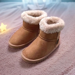 外贸原单出口日单冬季加绒保暖婴幼儿雪地靴男女童鞋防滑宝宝棉靴