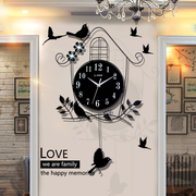 北欧钟表挂钟客厅现代简约个性创意时尚，装饰家用壁挂时钟灯挂墙表