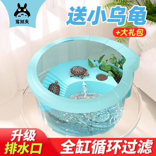 宠尚天乌龟缸送2只小乌龟活体巴西龟，中华草龟儿童宠物龟墨龟活物