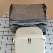 上班族便携保温带饭包便当防水正方形多层加热小熊电热饭盒手提袋