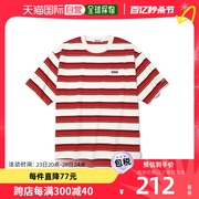 韩国直邮Ebbetsfield T恤男女款上装舒适个性时尚潮流红色线条
