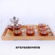 高档茶具花草茶具套装耐热玻璃茶具套组整套茶壶功夫茶具