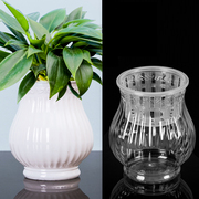 透明水培塑料花瓶绿萝水培塑料，容器pet摔不破欧式透明种植盆