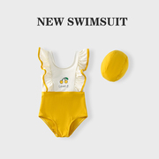 2023儿童泳衣女孩时尚洋气游泳衣女童速干防晒网红泳装中小童