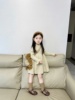 2023韩版儿童洋气毛线裙女童，冬装针织长袖连衣裙宝宝打底裙潮