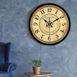 大美式挂钟表简约客厅复古罗马电波个性现代石英创意欧式田园时钟
