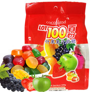 LOT100马来西亚进口一百分什锦水果芒果软糖儿童糖果零食320g年货
