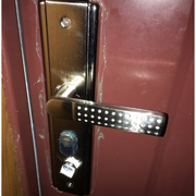 防盗把门手门锁拉手防盗门锁套装面板实心加厚进户门大门通用型