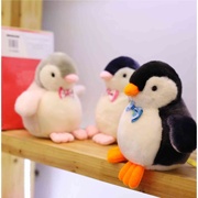 可爱领结企鹅公仔毛绒，玩具仿真小企鹅生日礼物