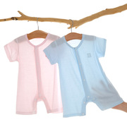新生婴儿衣服夏季薄款连体衣莫代尔短袖夏装女宝宝，男夏天冰丝睡衣